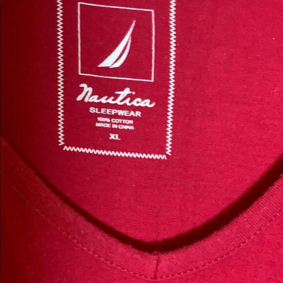 Nautica dark pink XL Sleepwear top - Picture 2 of 7